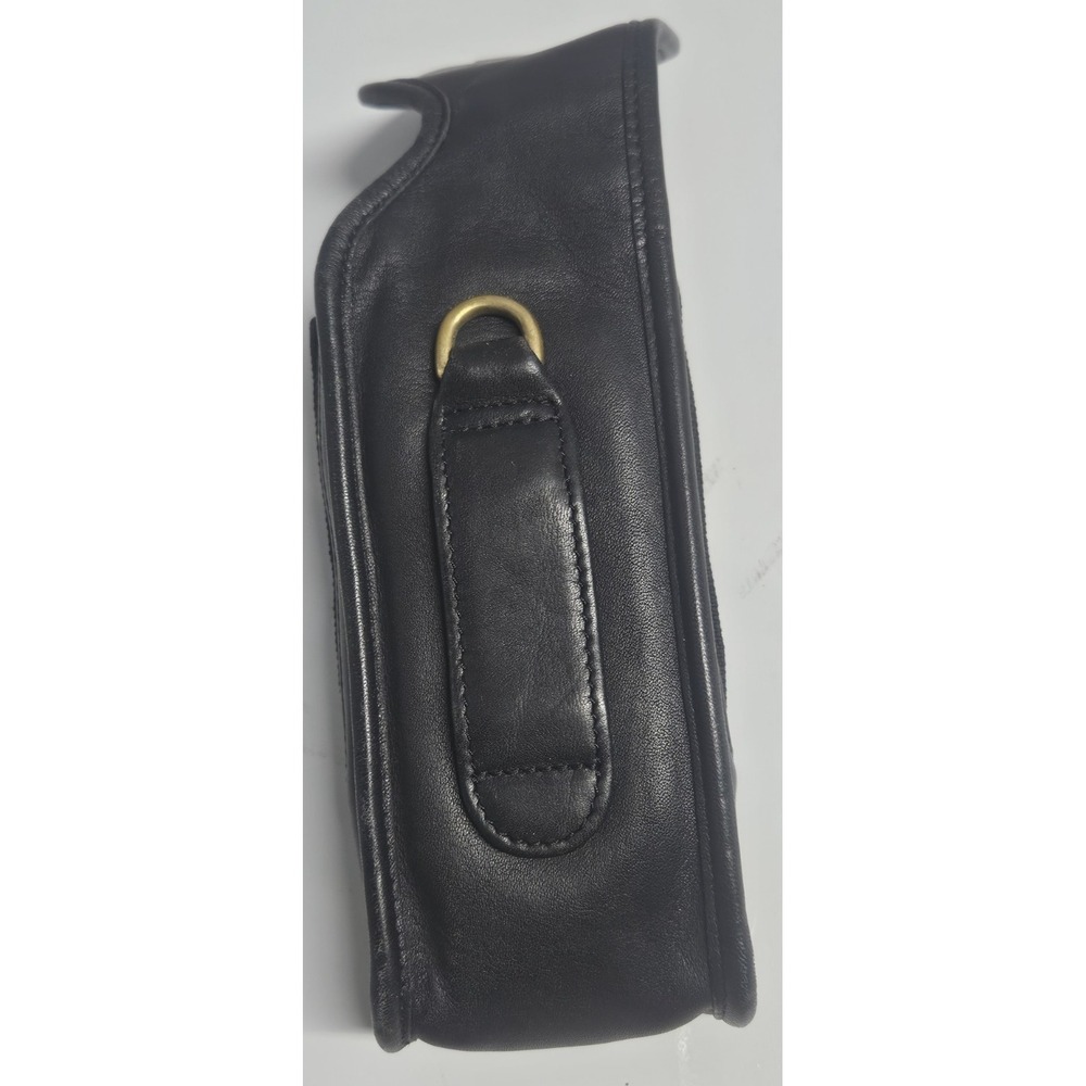 Vintage Coach Legacy black turnlock belt cell phone bag leather upper - Picture 2 of 7